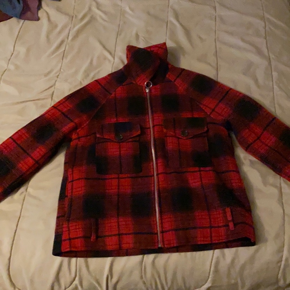 Woman’s/ Juniors Lumber Jack Red and Black Coat